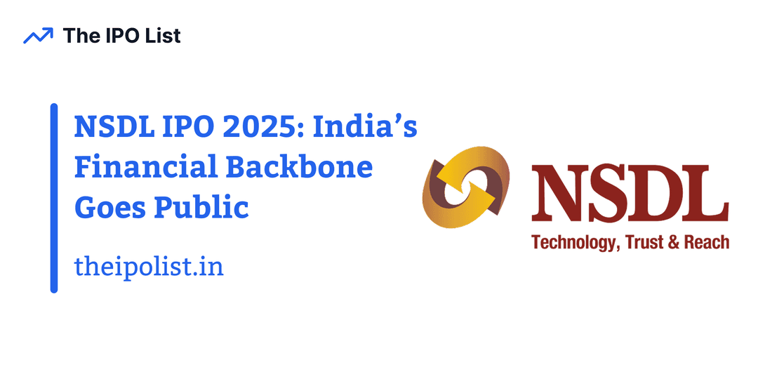 NSDL IPO 2025: India’s Financial Backbone Goes Public - All You Need to Know